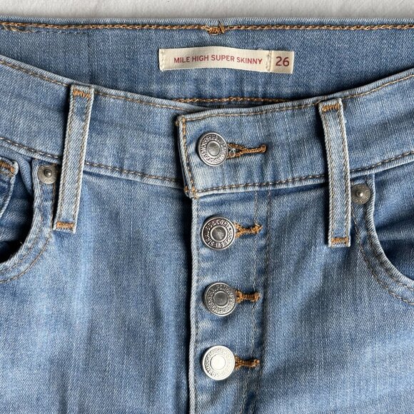 Levi's Women's Mile High Ankle Skinny Jeans | Size 26 - Picture 2 of 5